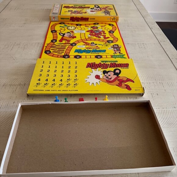 UNPUNCHED 1978 Milton Bradley Terrytoons Mighty Mouse Game #4822 - Picture 2 of 11